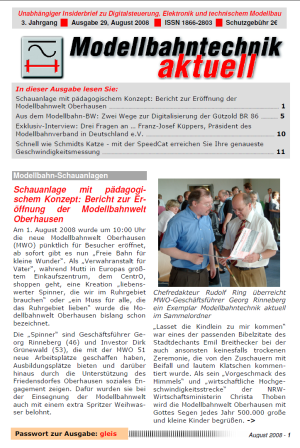 Modellbahntechnik aktuell Ausgabe 29