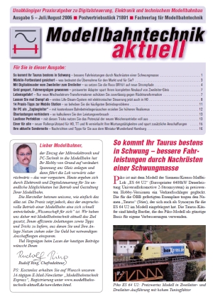 Modellbahntechnik aktuell Ausgabe 1