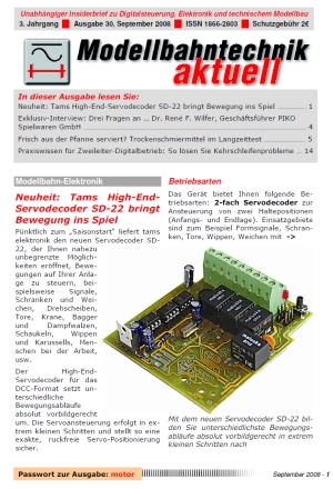 Modellbahntechnik aktuell Ausgabe 30