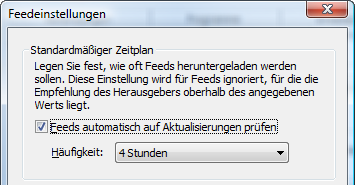 Feeds automatisch aktualisieren