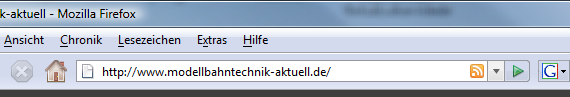 RSS-Icon im Firefox-Browser