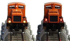Vergleich der Frontbeleuchtung der BR 101