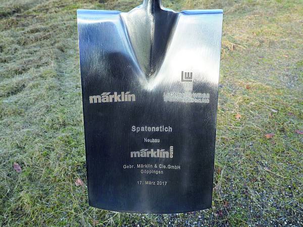 Baubeginn des märklineum am Firmenstammsitz in Göppingen