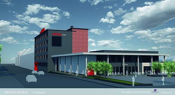 Baubeginn des märklineum am Firmenstammsitz in Göppingen