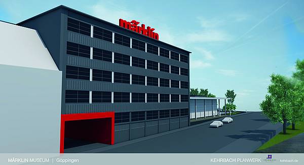 Baubeginn des märklineum am Firmenstammsitz in Göppingen
