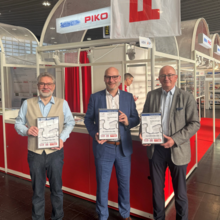 Dreifach prämiert auf der Intermodellbau 2026: (von links nach