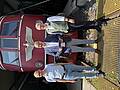 Wolfgang Ihrlich (Museumsleiter DB Museum Koblenz), Rainer Landwehr (CEO PIKO Spielwaren GmbH) und Matthias Fröhlich (Produktmanager PIKO Spielwaren GmbH) mit dem PIKO H0-Modell der Baureihe 119 vor der Museumslokomotive E 19 12 im DB Museum; Quelle: PIKO Spielwaren GmbH