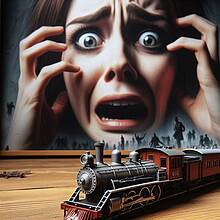 Wenn das Eisenbahn-Verkehrs-Unternehmen (oder eine Modellbahnerin) Angst hat, dass ein Fahrzeug liegen bleibt, hilft eine Angstlok, das Risiko auszuschalten oder zumindest zu minimieren