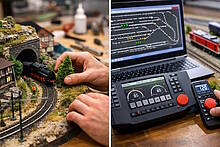 Das haptische Erleben in Kombination mit modernster Digitaltechnik trägt wesentlich zum Faszinosum Modelleisenbahn bei