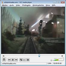 Filme über Kamerafahrten auf der Modellbahnanlage spielt VideoLAN in nahezu jedem verbreiteten Format ab