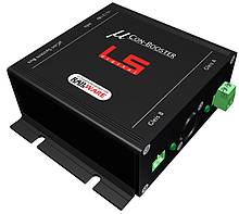 Der µcon-Booster von Lokstoredigital benutzt die RJ-45 Standard-Netzwerktechnik und kann Verbindungen von bis zu über 1.000 Metern realisieren