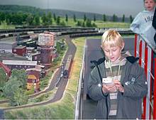 Die Gästestrecke der Miniaturwelt Oberhausen war ein interessantes Alleinstellungsmerkmal der Modellbahn-Schauanlage