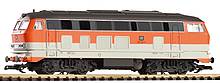 Das Gartenbahn Modell der Diesellok BR218 City Bahn, #37506, ist eine PIKO Neuheit 2011 und ab Ende Januar im Fachhandel zu einem  empfohlenen Verkaufspreis von € 270,50 zu erhalten.