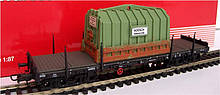 Der Rivarossi-H0-Sonderwagen zur Intermodellbau Dortmund 2009: Ein rmms beladen mit einer Thermohaube