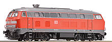 Die Diesellokomotive BR 218 der DB-AG für die Spur H0 von Roco ist eine Formneuheit 2012