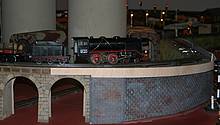 Märklin-Modell einer Spur 0 (Null)-Lokomotive in dem klassischen Mittelleiter-System