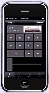 Mit iRoc können Sie mit einem Apple iPhone Ihre Modellbahn per WLAN steuern