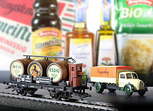 Der Märklin-Museumswagen in H0 für das Jahr 2008: Das Motiv zeigt einen Fasswagen der Firma Hengstenberg aus Esslingen