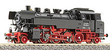 BR 86, die auf der Insel Usedom wurde. Die DR rüstete die dort fahrenden Loks dieser Baureihe mit Witte-Windleitblechen aus