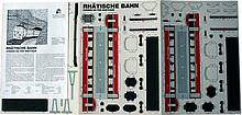 Kartonmodellbogen der Rhätischen Bahn, Herausgeber Pädagogischer Verlag des Lehrerinnen- und Lehrervereins Zürich (Bildquelle: Wikipedia Adrian Michael)
