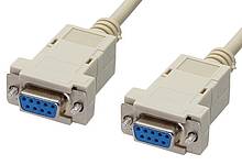 Im Gegensatz zu einem seriellen Standardkabel (Stecker <-> Buchse) ist ein Nullmodemkabel an beiden Enden mit Buchsen ausgestattet