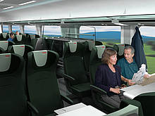 Komfortables Sitzen im railjet (Foto: railjet)
