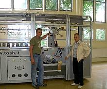 Tampondruckmaschine bei PIKO in Sonneberg (Juli 2008)