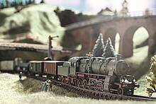 Minitrix-Modell der Güterzug-Dampflokomotive Gattung G 12 im Zustand von ca. 1920