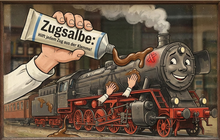 Zugsalbe hilft jedem Zug aus der Klemme (Bildgenerierung durch Gemini 3)