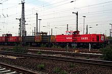 Das Vorbild des aktuellen Test: MaK-Diesellok der Baureihe 6400, abgestellt im Bahnhof Oberhausen-West