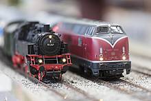 Modelle berühmter Dampf- und Dieselloks gehören mit den zu heimlichen Stars der Faszination Modellbahn (Bildquelle: Messe Sinsheim GmbH)