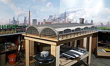 Modell des Kopfbahnhofs Leipzig von Joswood.de im Maßstab 1:87 (Foto: Joswood)