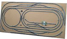 Beispiel einer typischen Gleiswüste in der Spur H0 mit Märklin Metall-Gleis (Bild: GPL Wikipedia 2009)