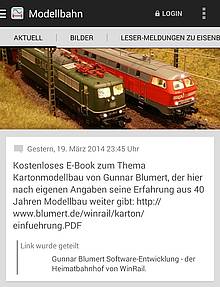 Die App von Modellbahntechnik aktuell