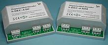 LDT 4 fach Magnetartikel-Decoder mit frei programmierbarer Adresse und externer Versorgungsmöglichkeit in den Ausführungen für DC/Zweileiter- und AC/Mittelleiter-Systeme