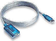Typisches USB-Verstärkerkabel mit einer Länge von 3 Metern